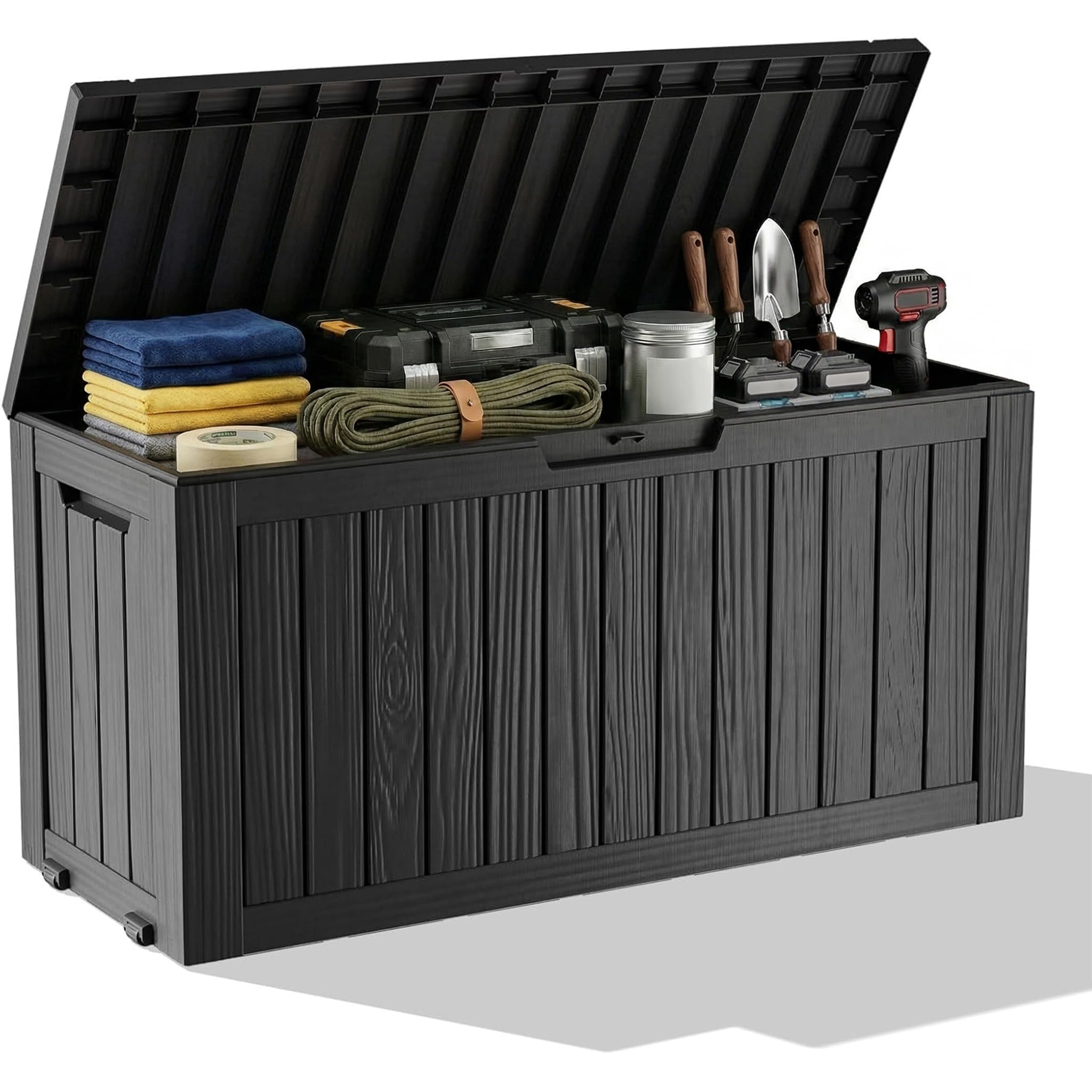 Outdoor Furniture With Storage - Outdoor Waterproof Resin Storage Deck Box
