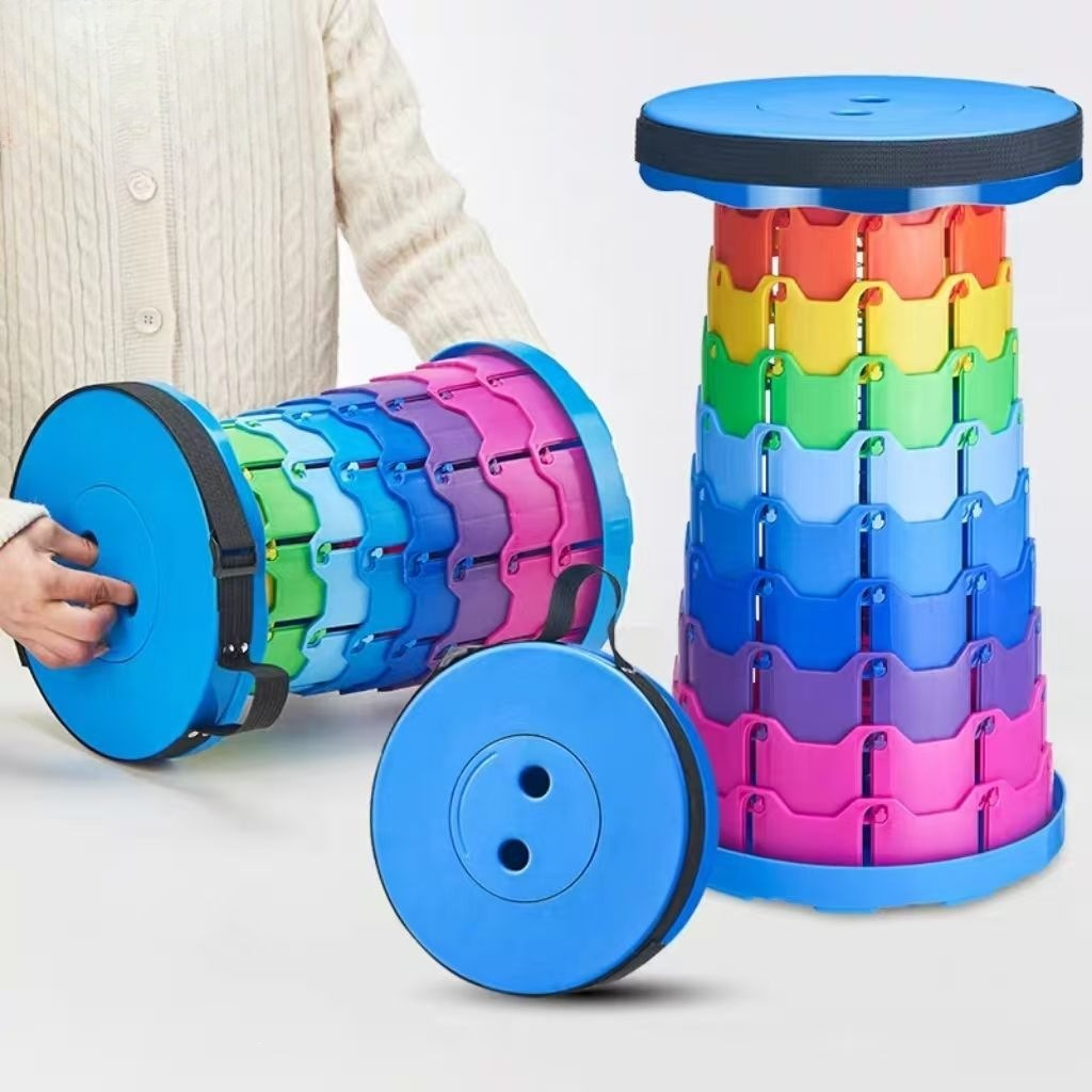 Outdoor Furniture Arhaus - Rainbow Telescopic Camping Stool Portable Thickened