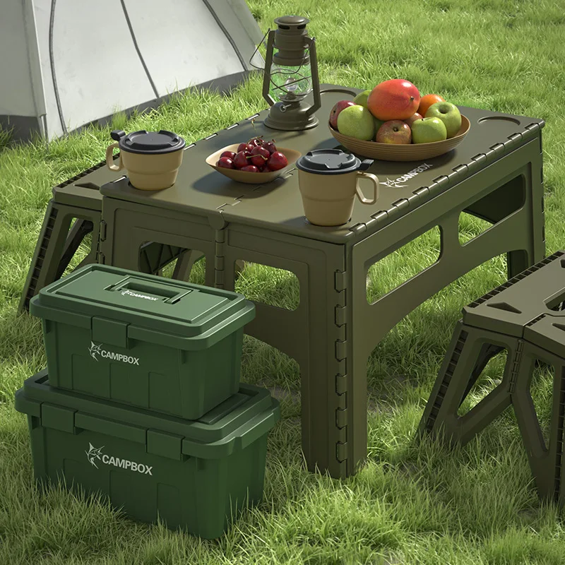 Outdoor Furniture Exhibition - Folding Portable Outdoor Extended Plastic Camping