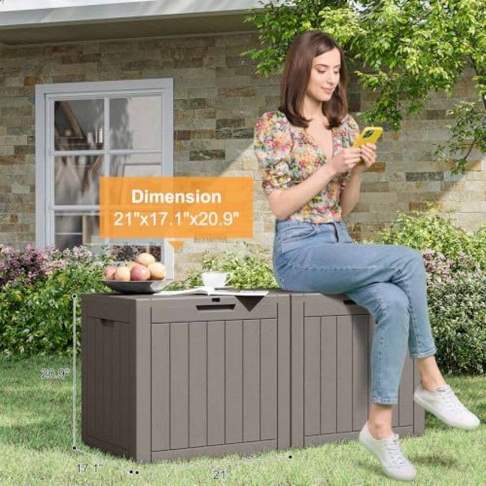 35 Gallon Outdoor Storage Box, - Outdoor Furniture For Pool review and price