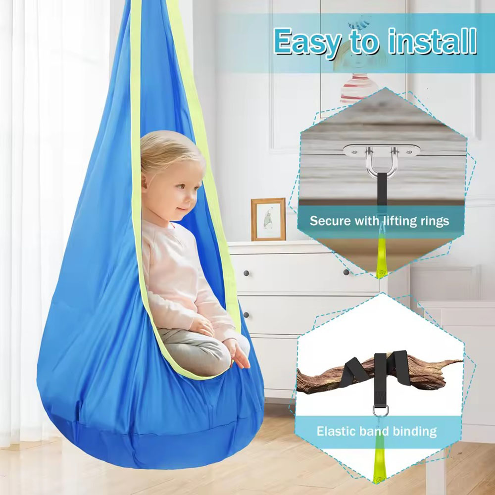Kids Pod Swing Seat Nylon Hang - Outdoor Furniture Rh review and price