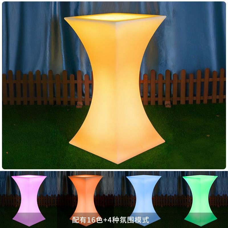 Waterproof LED Light Up Table  - Outdoor Furniture Exhibition review and price