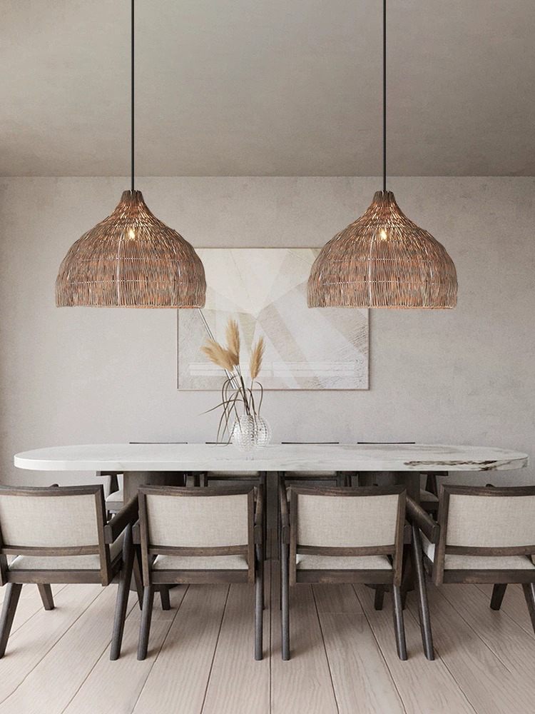 Simple Creative Rattan Pendant - Outdoor Furniture Rh review and price