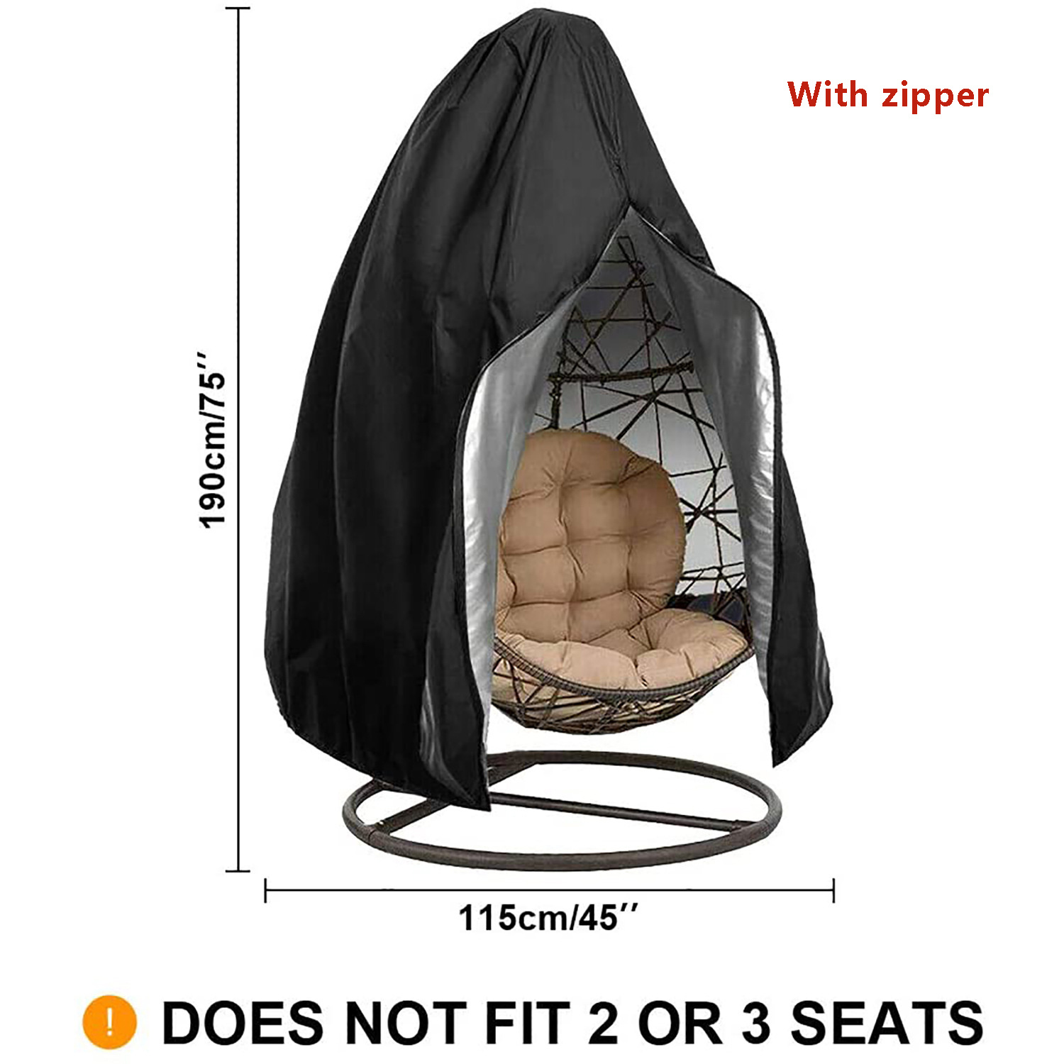 1 Piece Courtyard Hanging Egg  - Outdoor Furniture Rh review and price