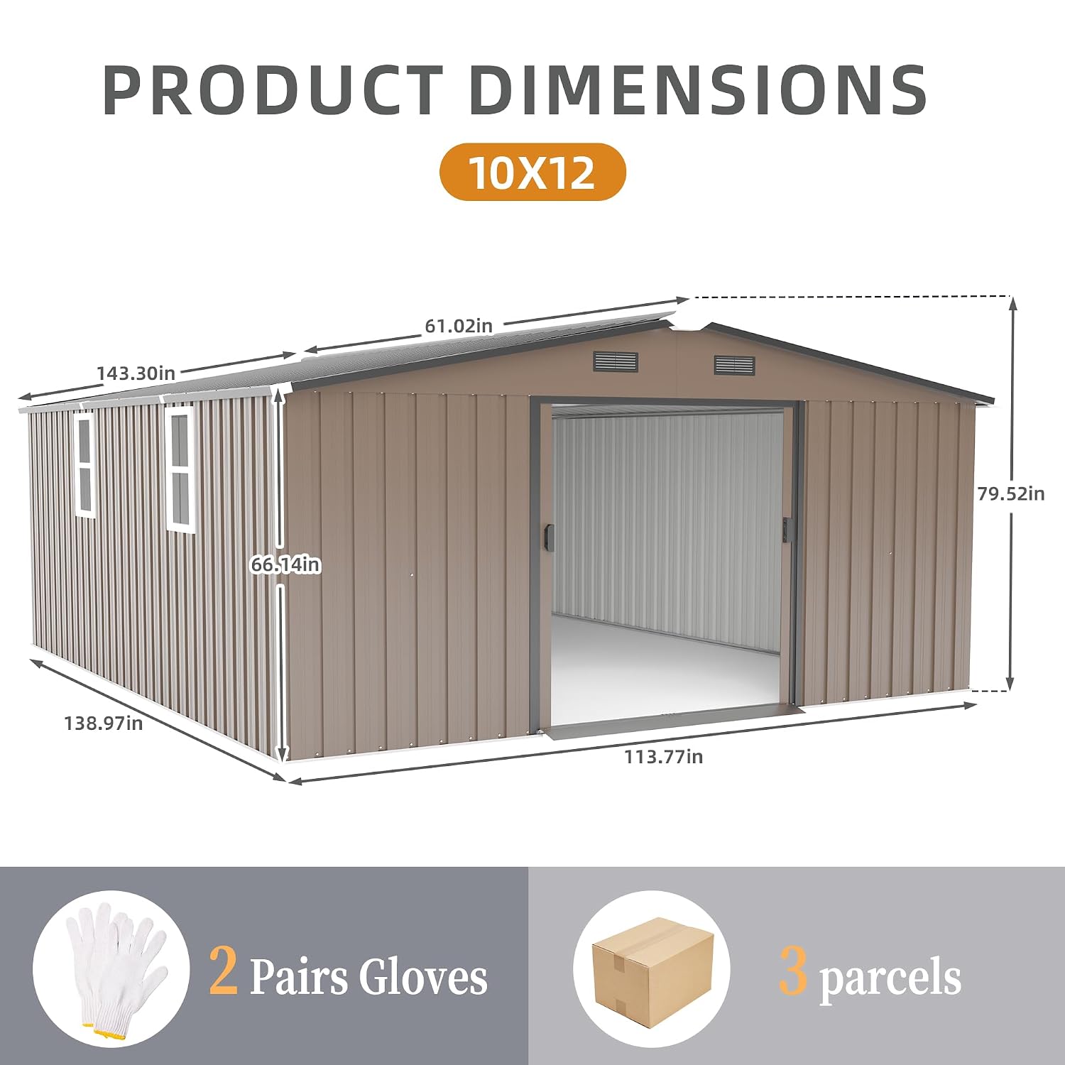 10x12 FT Outdoor Storage Shed, - Outdoor Furniture With Storage review and price