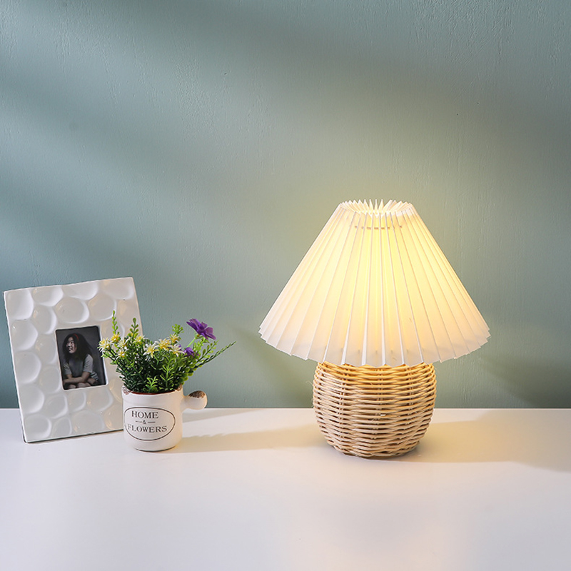 SCKDAY LED Pleated Table Lamp  - Outdoor Furniture Rh review and price