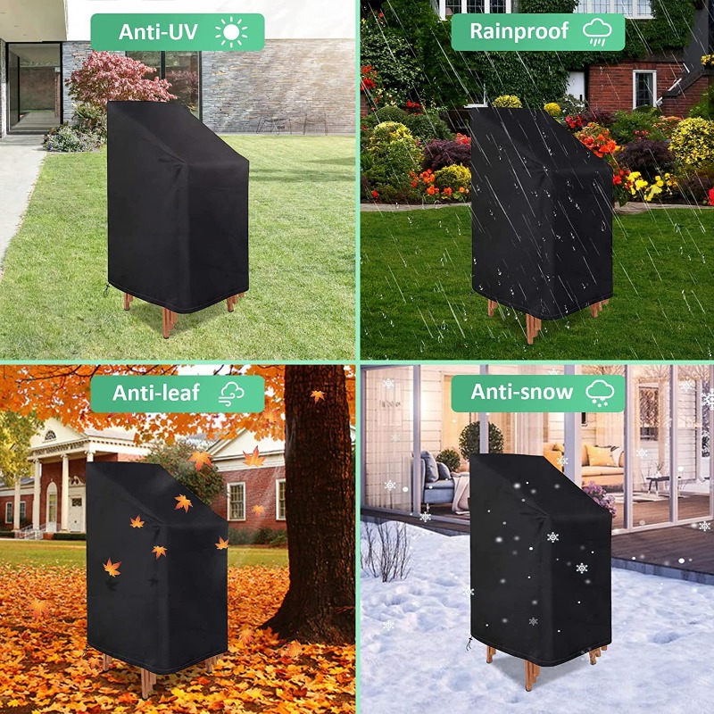 1/2/PCS Stacked Chair Dust Cov - Outdoor Furniture Covers Waterproof review and price