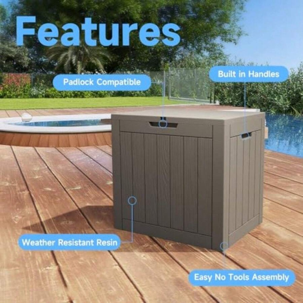 45 Gallon Deck Box Outdoor Sto - Outdoor Furniture For Pool review and price