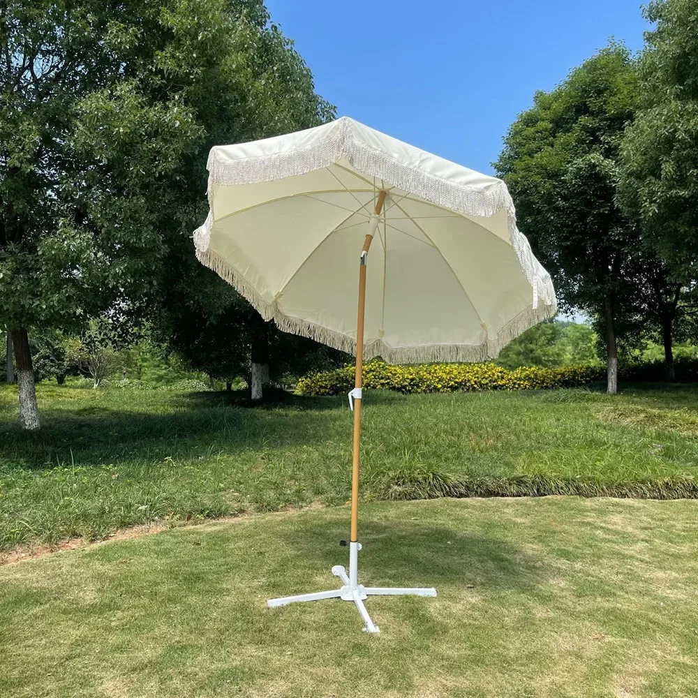 Outdoor Beach Fringe Umbrella  - Outdoor Furniture On Sale review and price