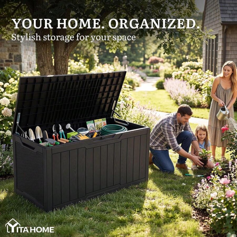 100 Gallon Large Outdoor Deck  - Outdoor Furniture With Storage review and price