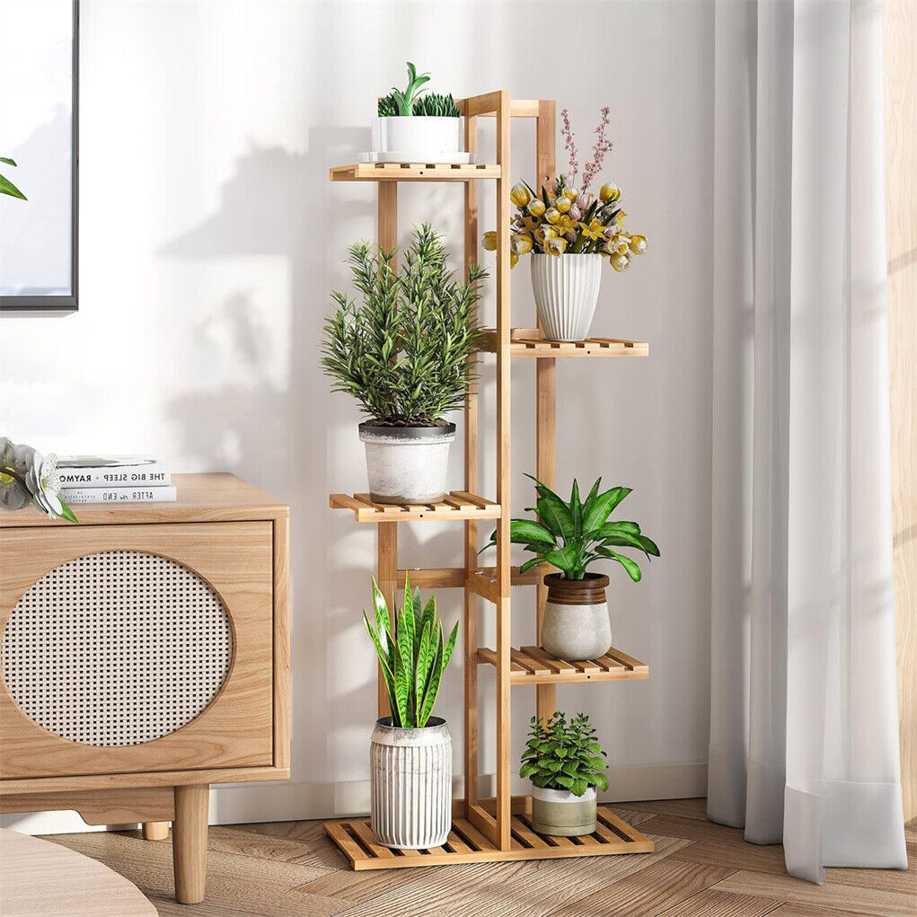 5 / 6 Tiers Tall Bamboo Plant  - Outdoor Furniture On Sale review and price