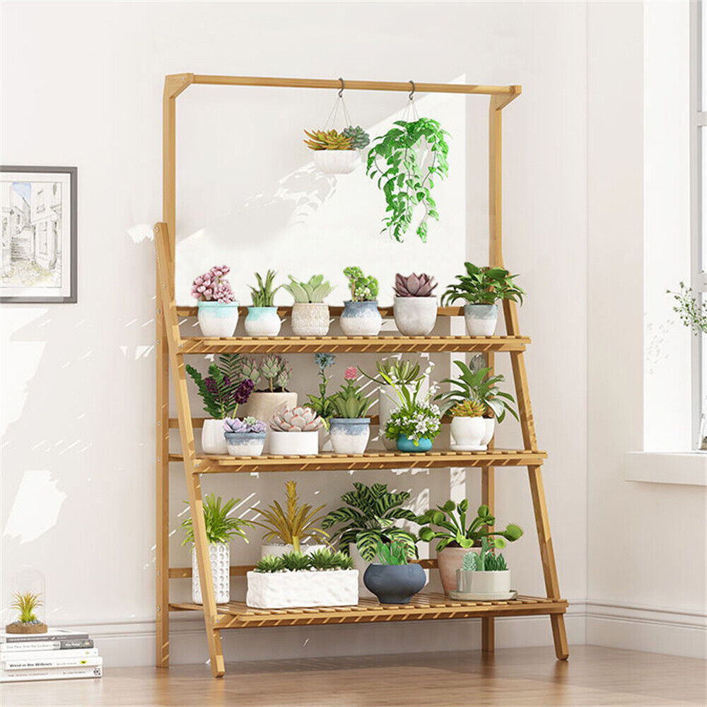 Folding Bamboo Plant Stand, Fl - Outdoor Furniture On Sale review and price