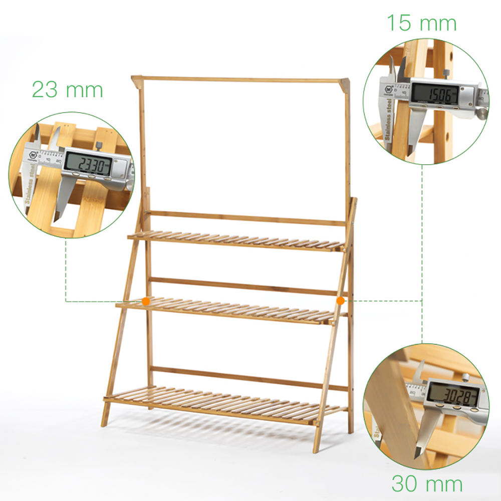 Folding Bamboo Plant Stand, Fl - Outdoor Furniture On Sale review and price