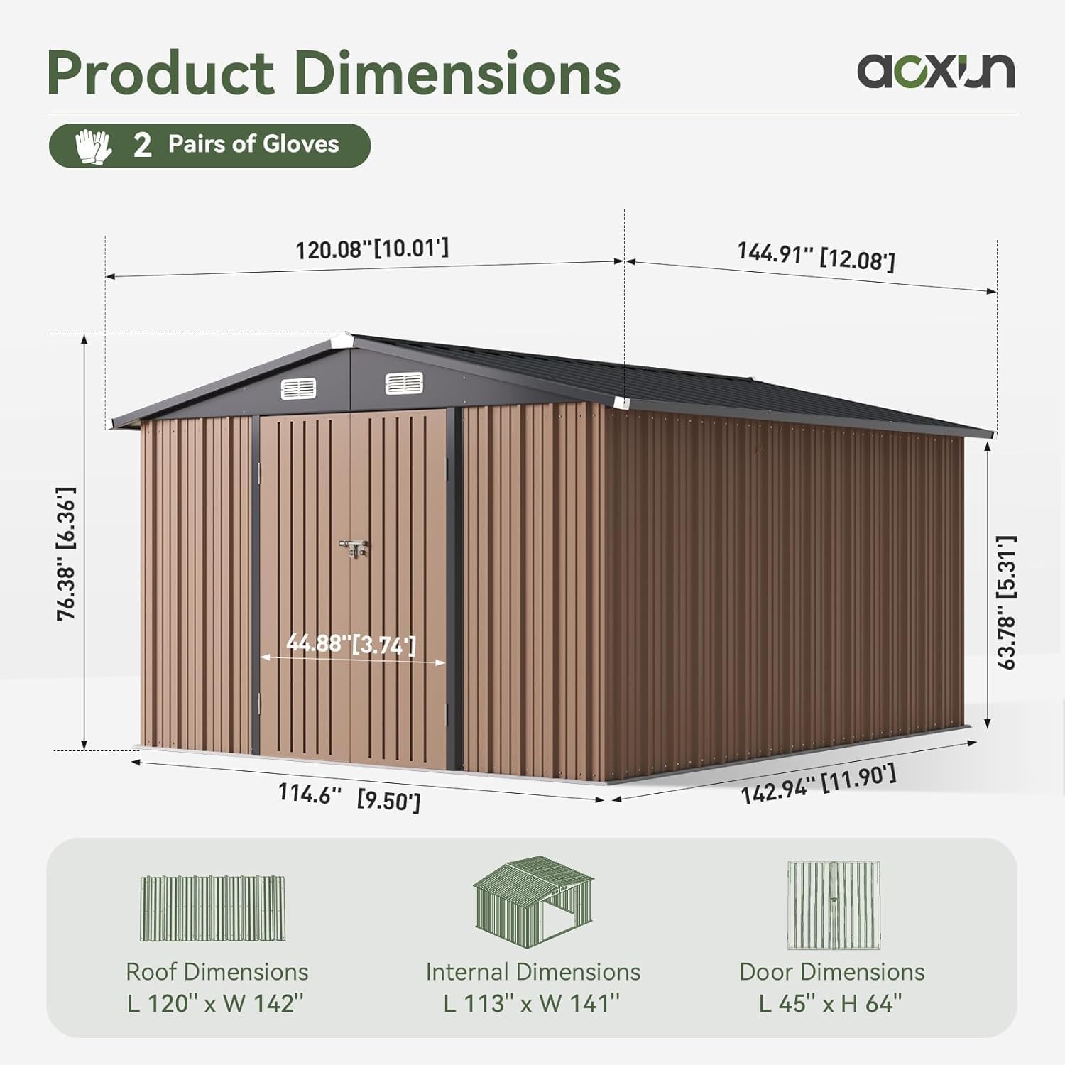 12 x 10FT Outdoor Storage Shed - Outdoor Furniture With Storage review and price