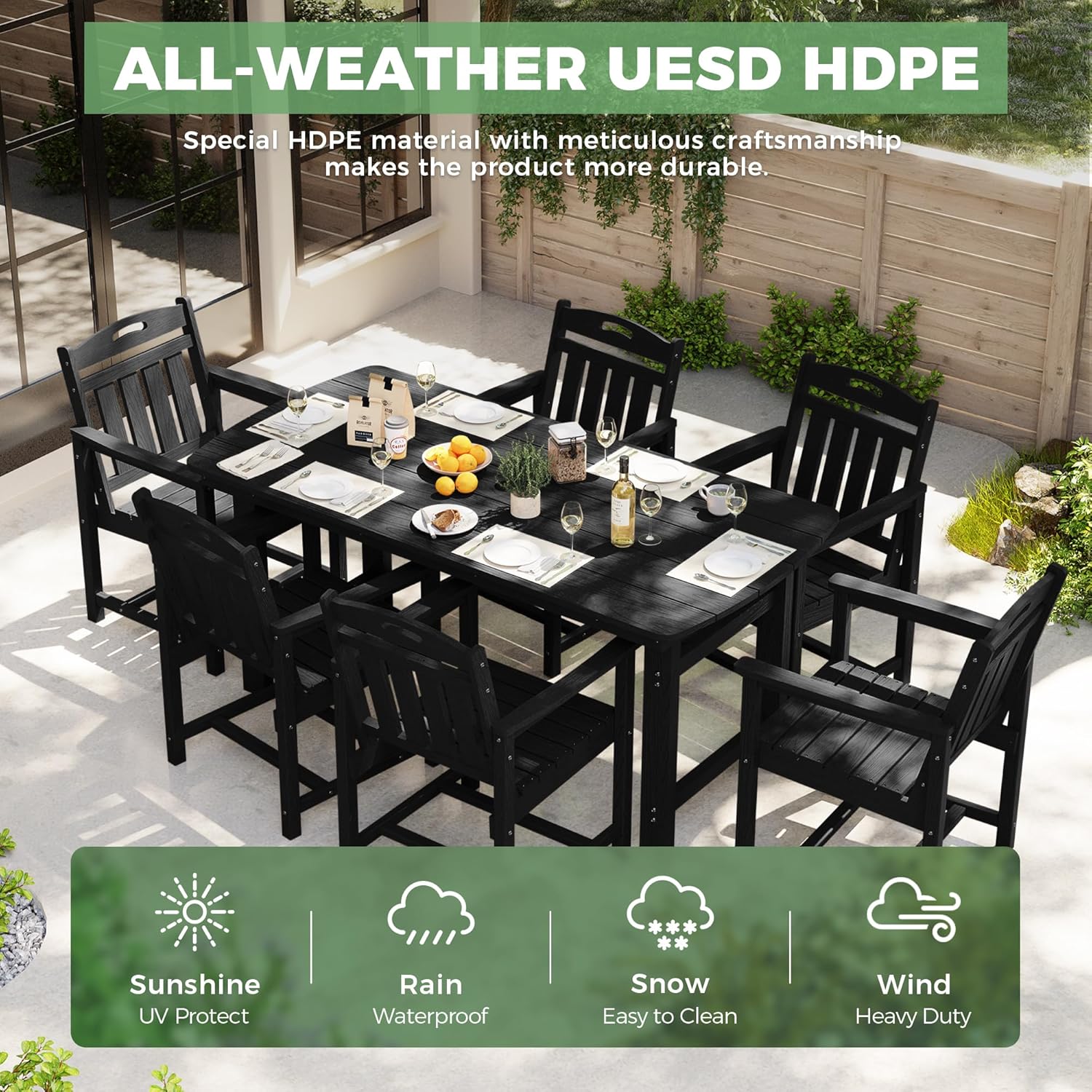 HDPE Outdoor Dining Set, Patio - Outdoor Furniture On Sale review and price