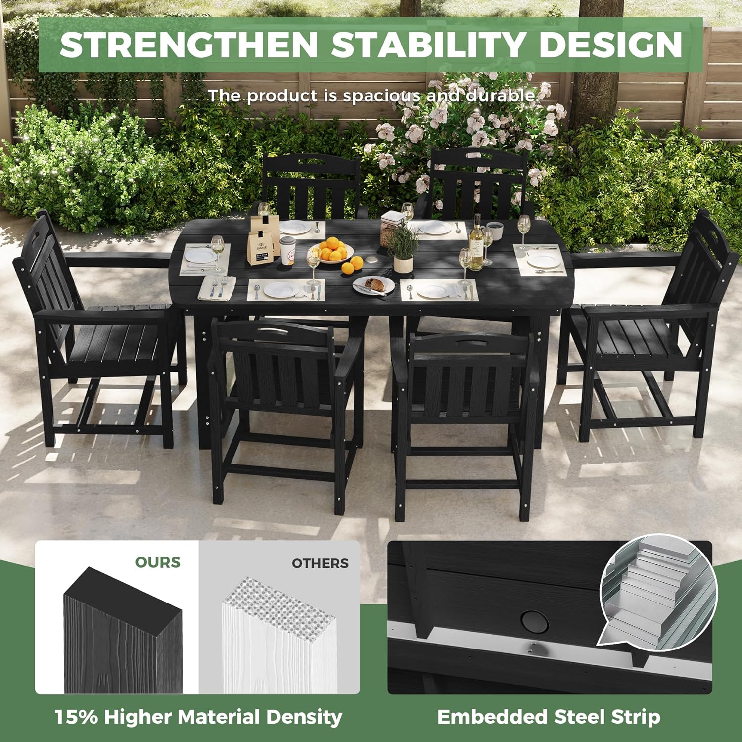 HDPE Outdoor Dining Set, Patio - Outdoor Furniture On Sale review and price
