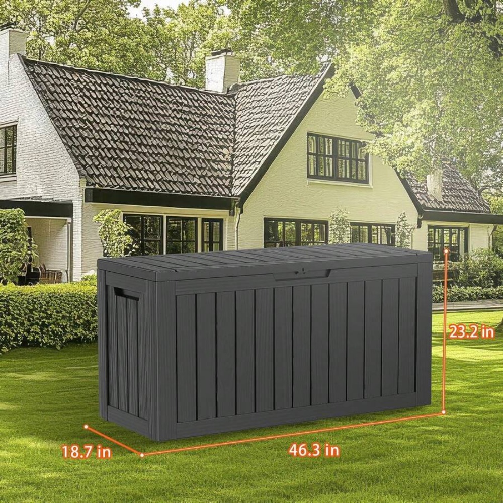 90 Gallon Lockable Resin Deck  - Outdoor Furniture For Pool review and price