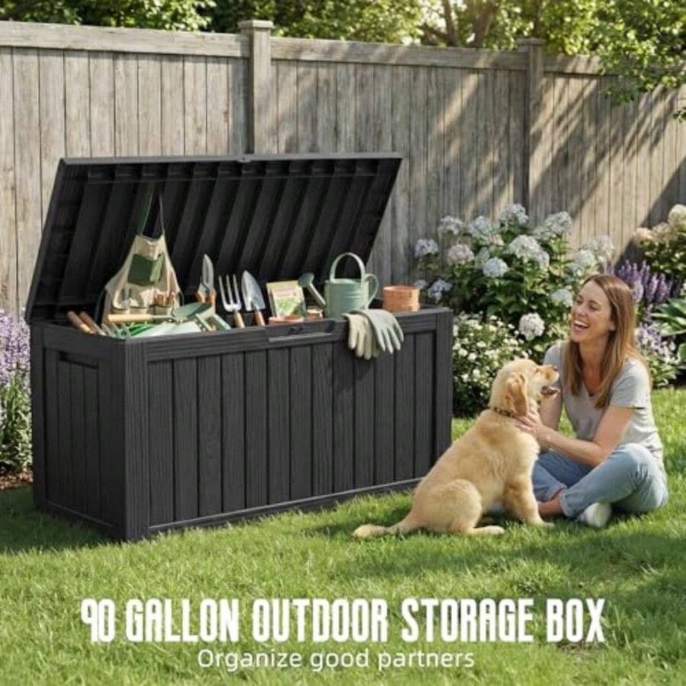90 Gallon Outdoor Deck Box Wat - Outdoor Furniture For Pool review and price